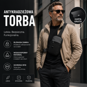 Shevo Antykradzieżowa Torba na Ramię